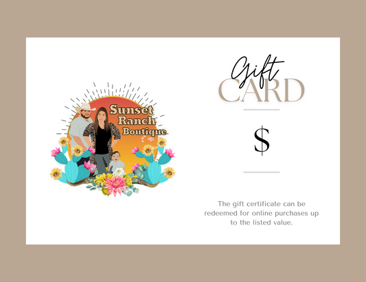 Sunset Ranch Boutique E-Gift Card 💳