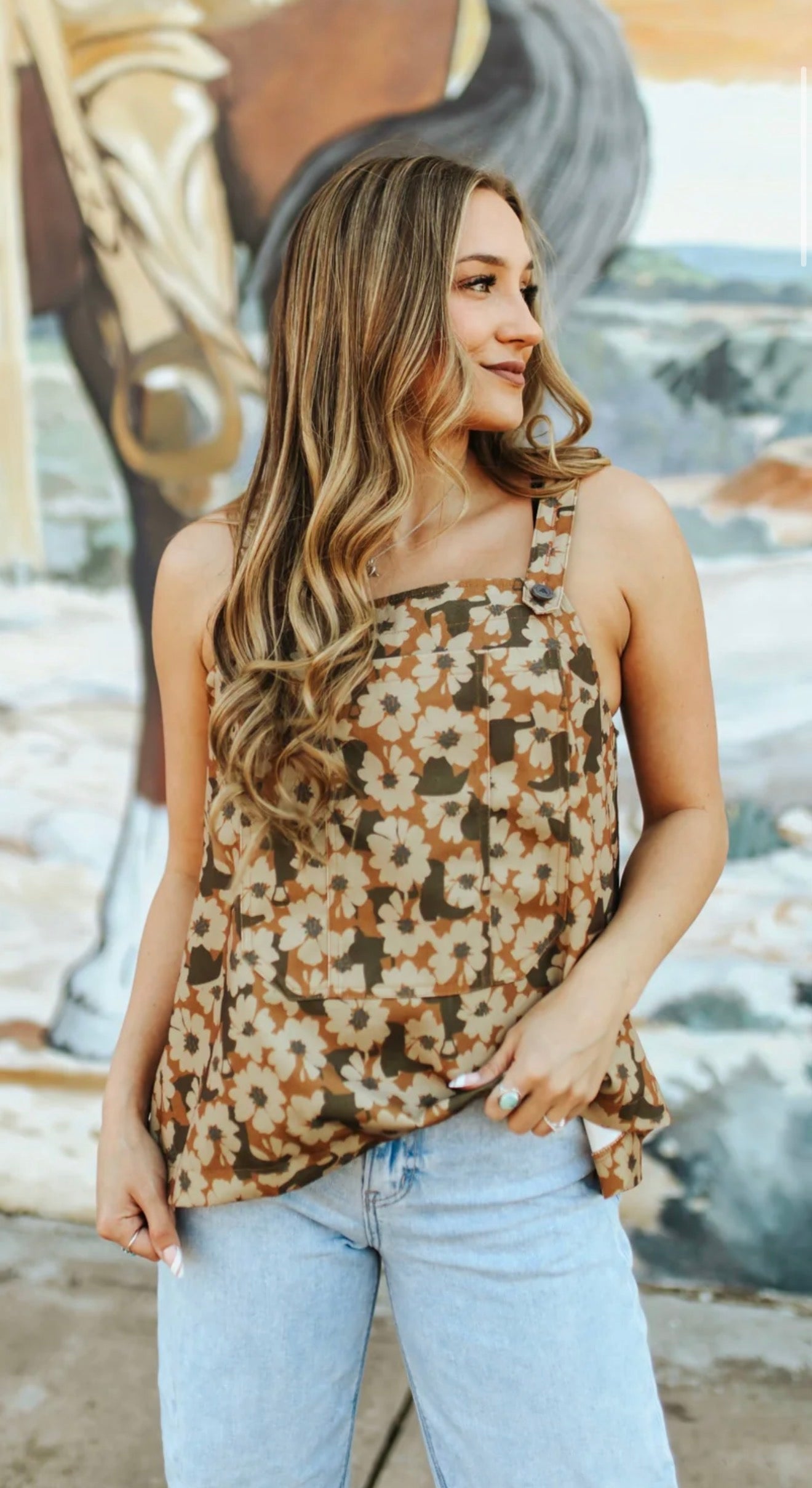 BUCKIN BIBS FLORAL 2X/3X