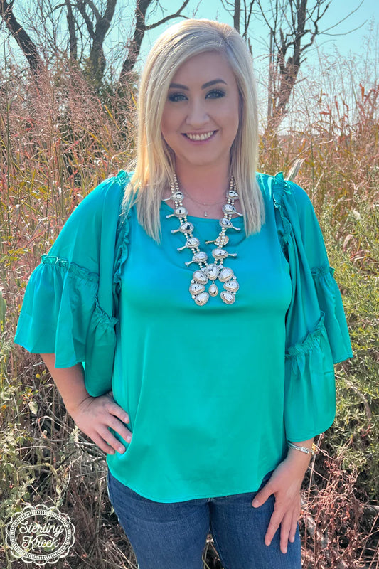 INTO THE NIGHT TOP TEAL