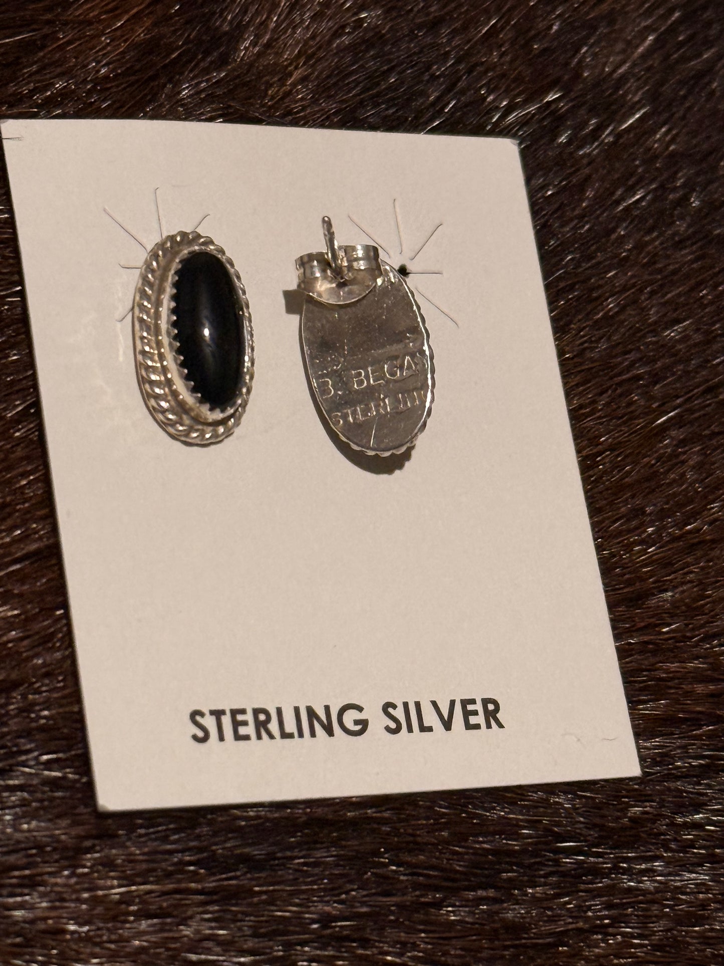 Byron Begay black onyx studs