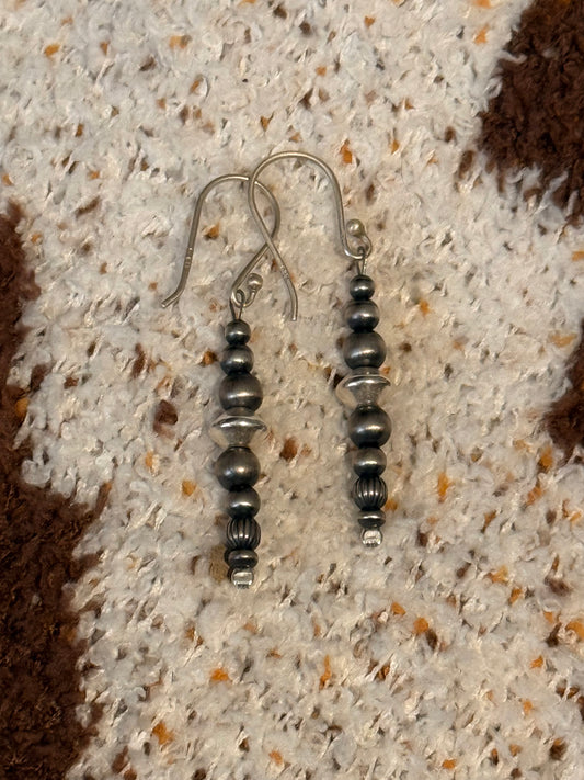 Sterling silver desert pearl earrings