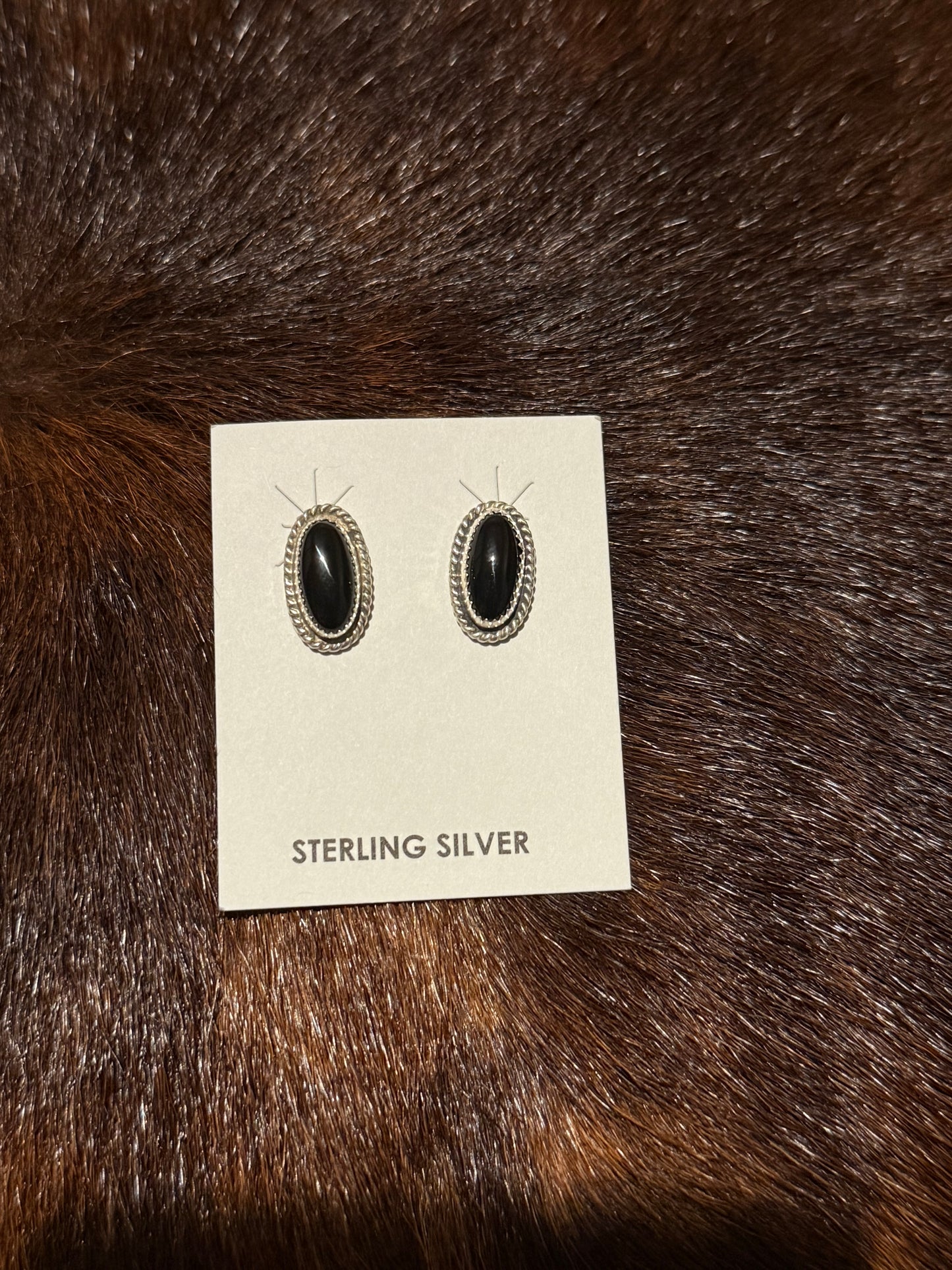 Byron Begay black onyx studs