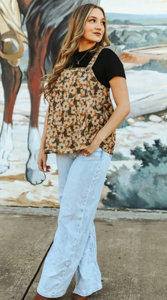 BUCKIN BIBS FLORAL 2X/3X