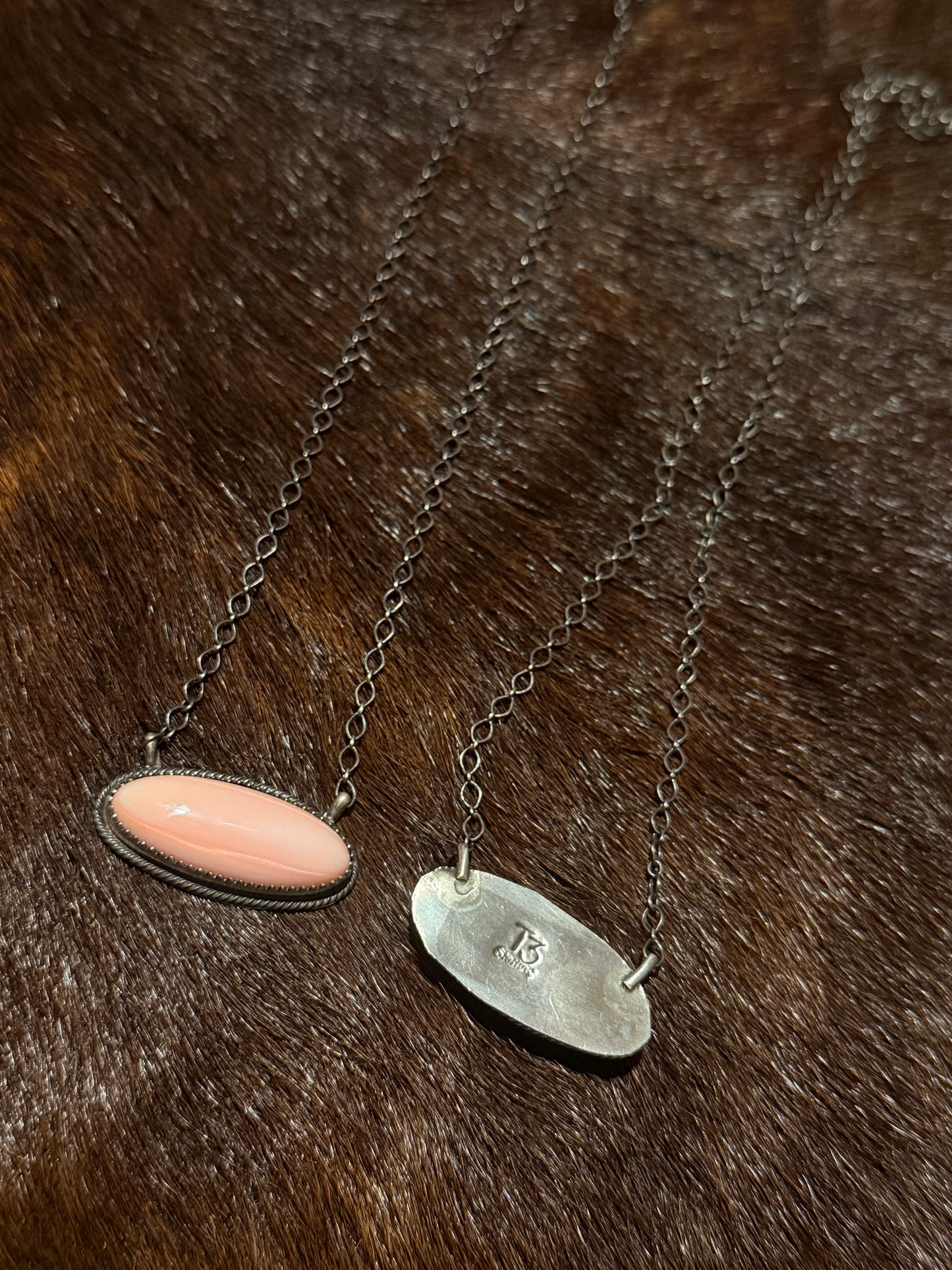 Tia Long Pink Conch Necklace