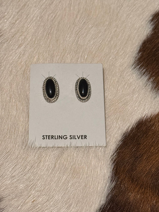 Byron Begay black onyx studs