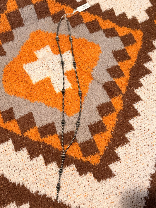 24” Sterling silver lariat