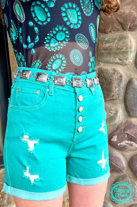 TENNESSEE WALKING SHORTS TURQUOISE